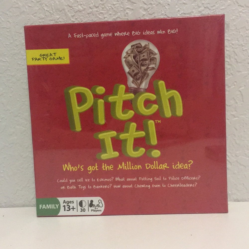 The board game Pitch It!